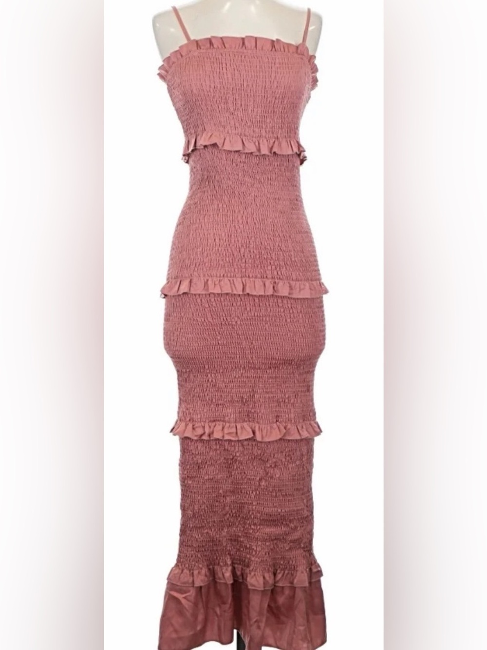 Mable Ruffle Maxi Dress Small